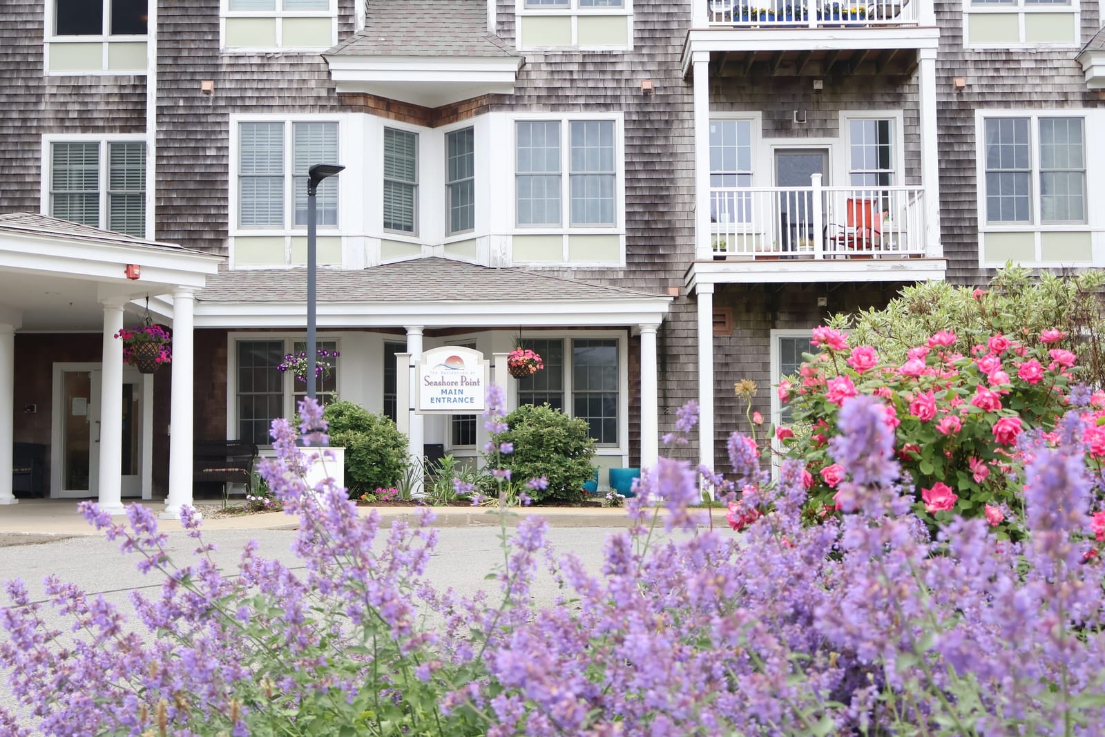 Main entrance sign at Advinia Care Seashore Pointe