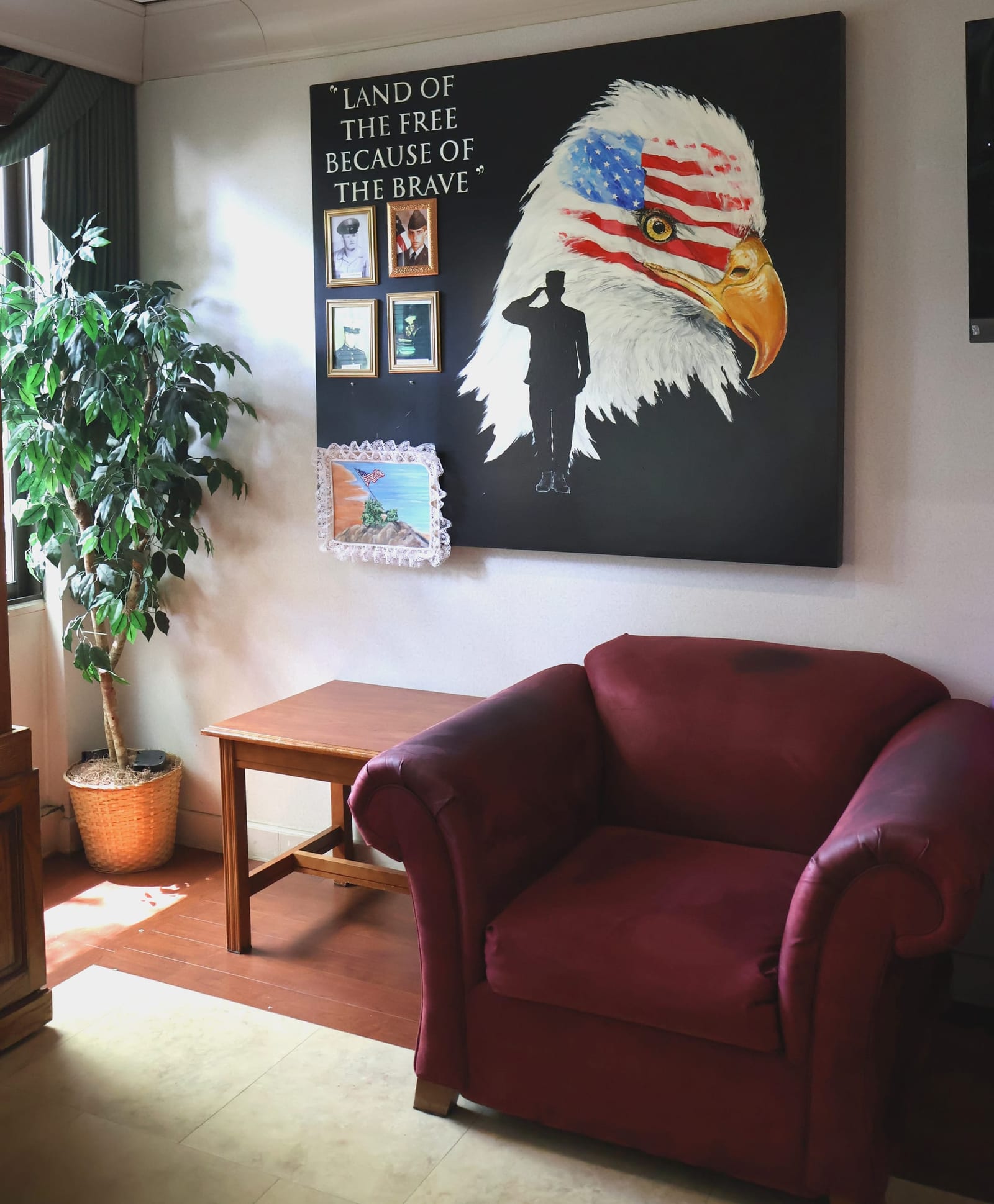 Veterans memorial lounge at Advinia Care Waterview Villa