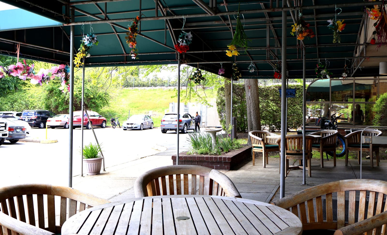 Front porch patio at Advinia Care Waterview Villa